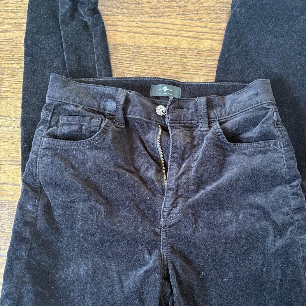 7 For All Mankind Velvet Skinny Jeans